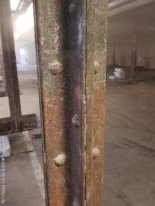 Sandstrahlen Stahlträger Tiefgarage (2)